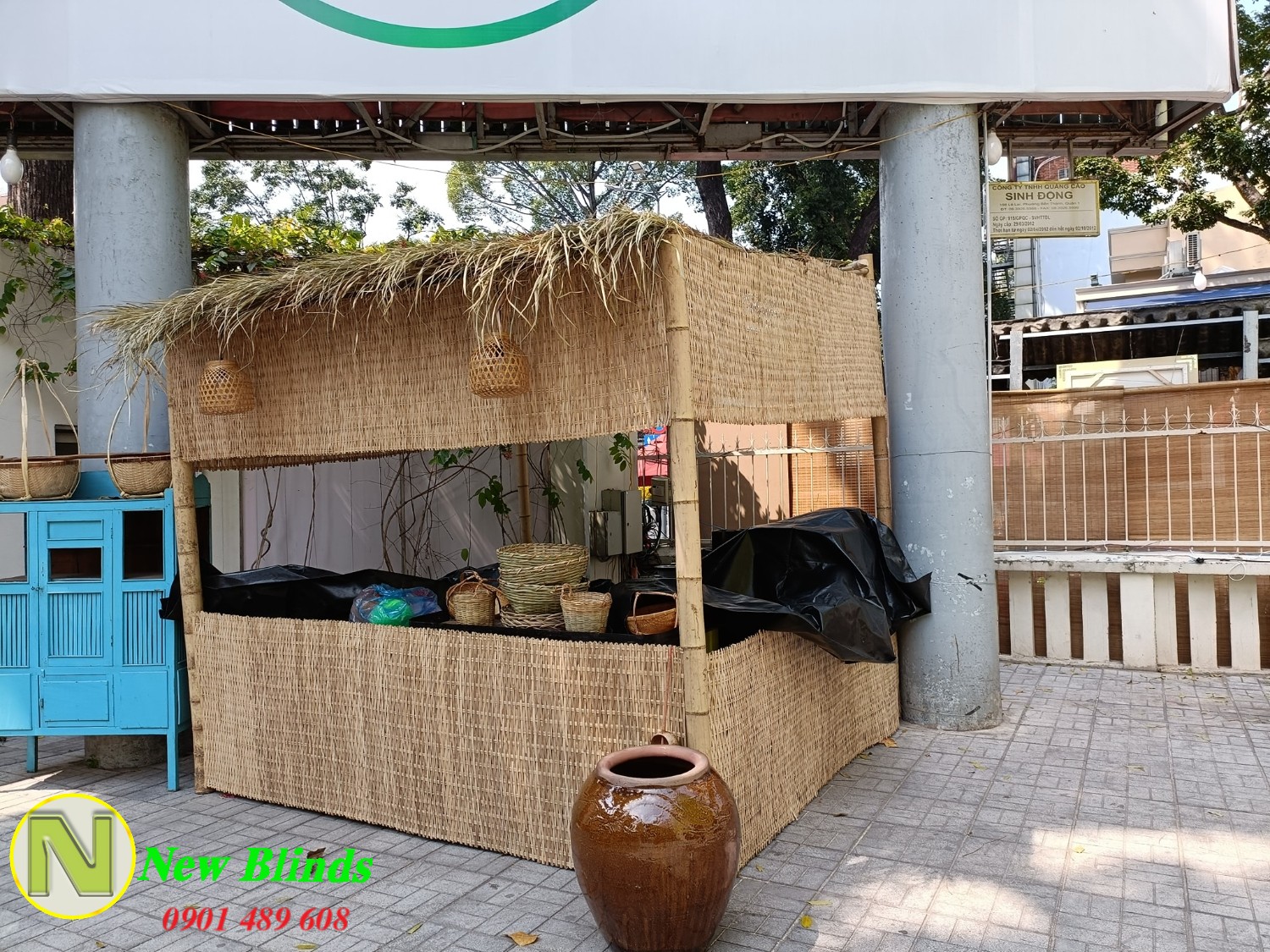 mê bồ tre cho không gian