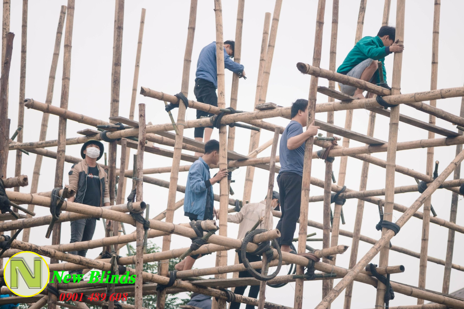 trang trí noel bằng tre trúc (1)